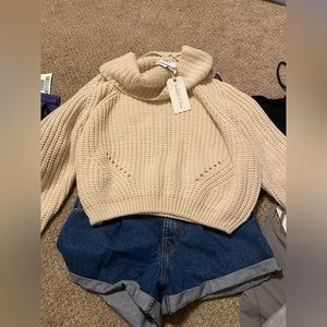 Cream sweater size m